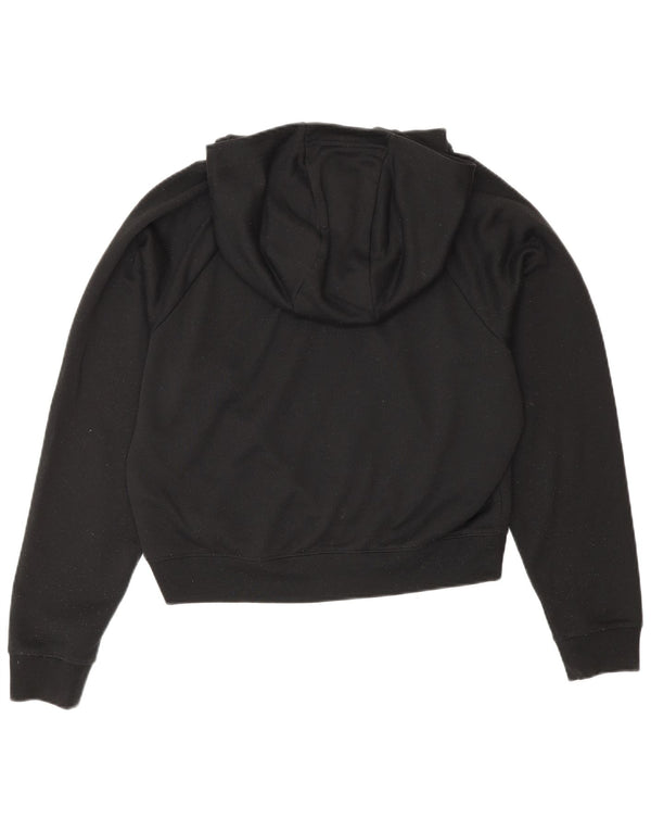Nike Graphic Hoodie Jumper UK 6 XS μαύρο πολυεστέρα