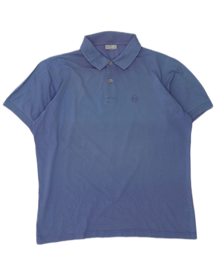 Sergio Tacchini Ανδρικό Πόλο Μπλουζάκι μεγάλο μπλε