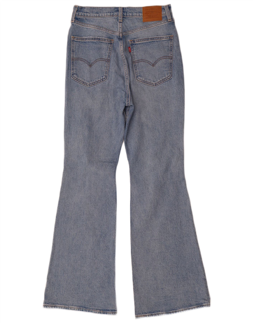 Levi's Womens Distressed High Rise Flared Jeans W29 L32 Blue Cotton