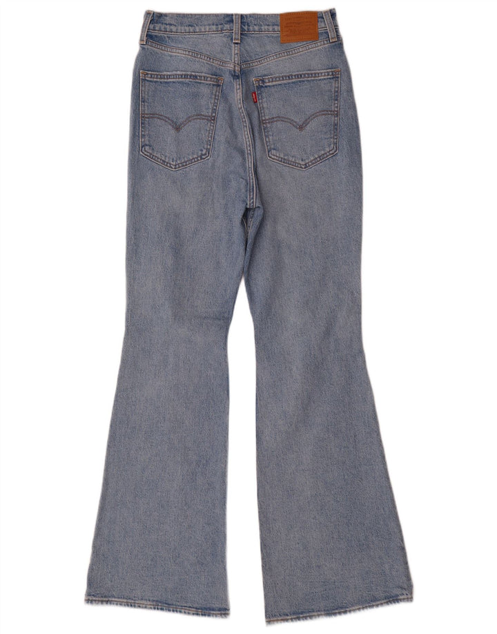 Levi's Womens Distressed High Rise Flared Jeans W29 L32 Blue Cotton