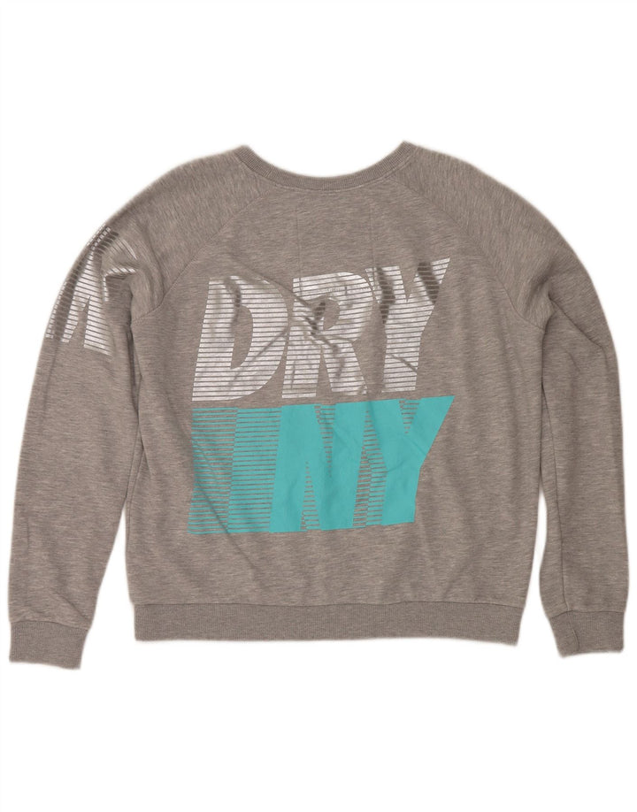 Γυναικείο γραφικό φούτερ Superdry Jumper UK 16 Large Grey Flecked