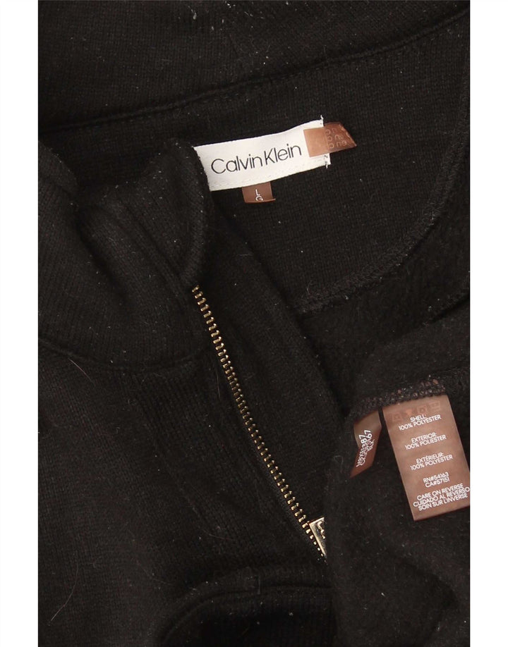 Γυναικεία αθλητική φόρμα Calvin Klein Top Jacket UK 16 Large Black Polyester