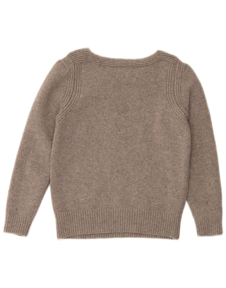 MIH Girls Boat Neck Jumper πουλόβερ 9-10 ετών Small Grey Wool