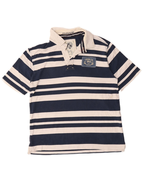 Crew Clothing Ανδρικό μπλουζάκι ράγκμπι πόλο XL Navy Blue ριγέ βαμβακερό