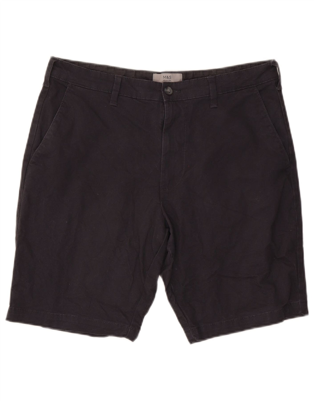 Ανδρικό σορτς Chino Marks & Spencer W34 Large Navy Blue από βαμβάκι