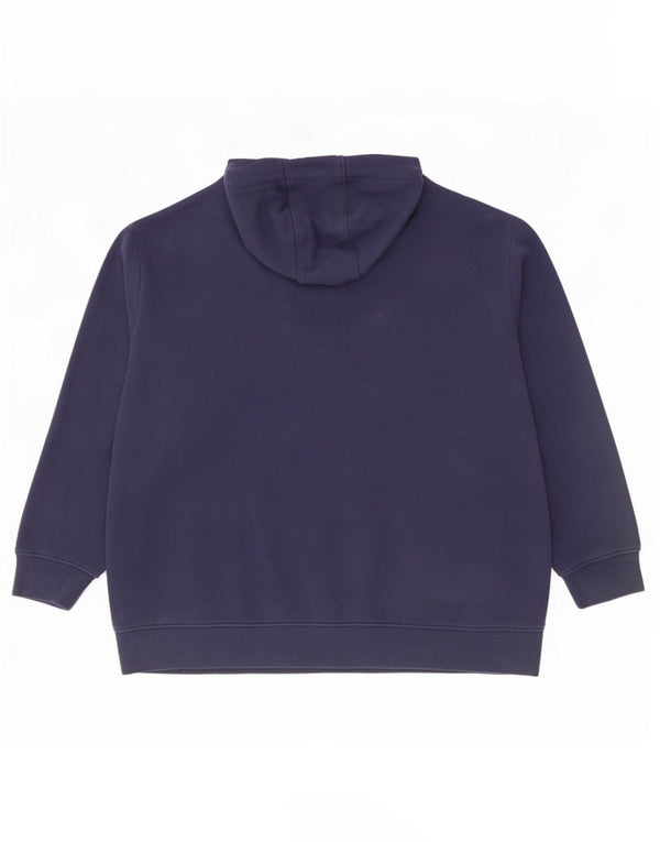 Ellesse Γυναικείο γραφικό φούτερ με κουκούλα UK 28 6XL Navy Blue Cotton