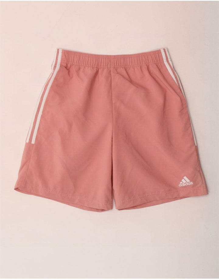 Ανδρικό αθλητικό σορτς Adidas από μεσαίο ροζ πολυεστέρα