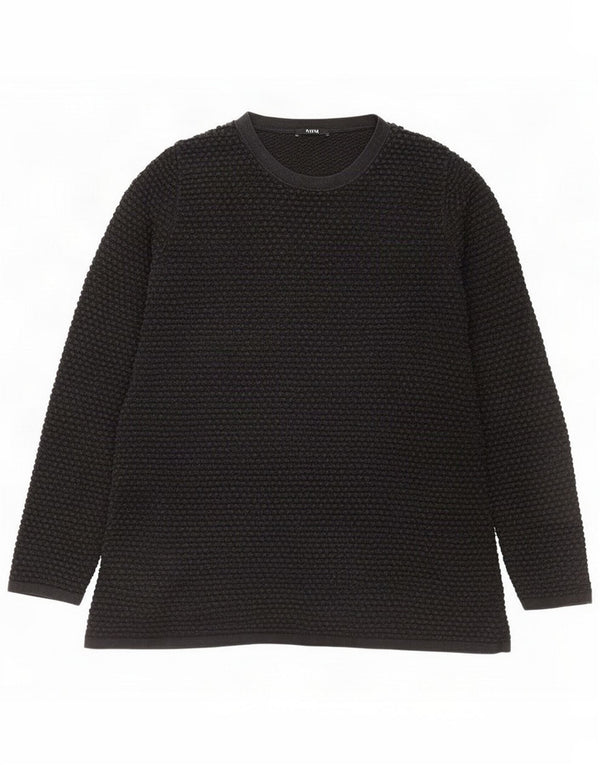 Cos Womens Crew Neck Jumper πουλόβερ UK 10 Small Navy Blue Cotton