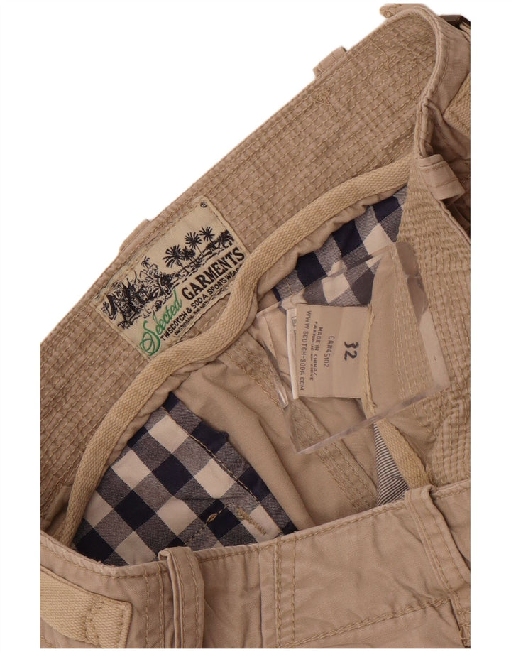Ανδρικό σορτς Cargo Scotch & Soda W32 Βαμβακερό μεσαίο μπεζ