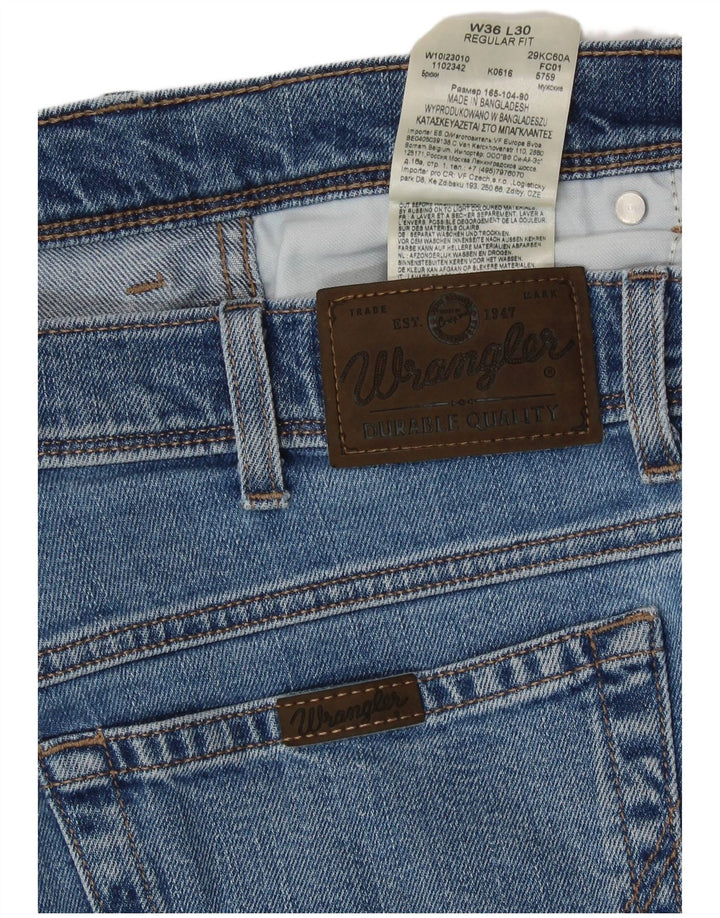 Ανδρικό τζιν ίσιο Wrangler Regular Fit W36 L30 Μπλε βαμβακερό