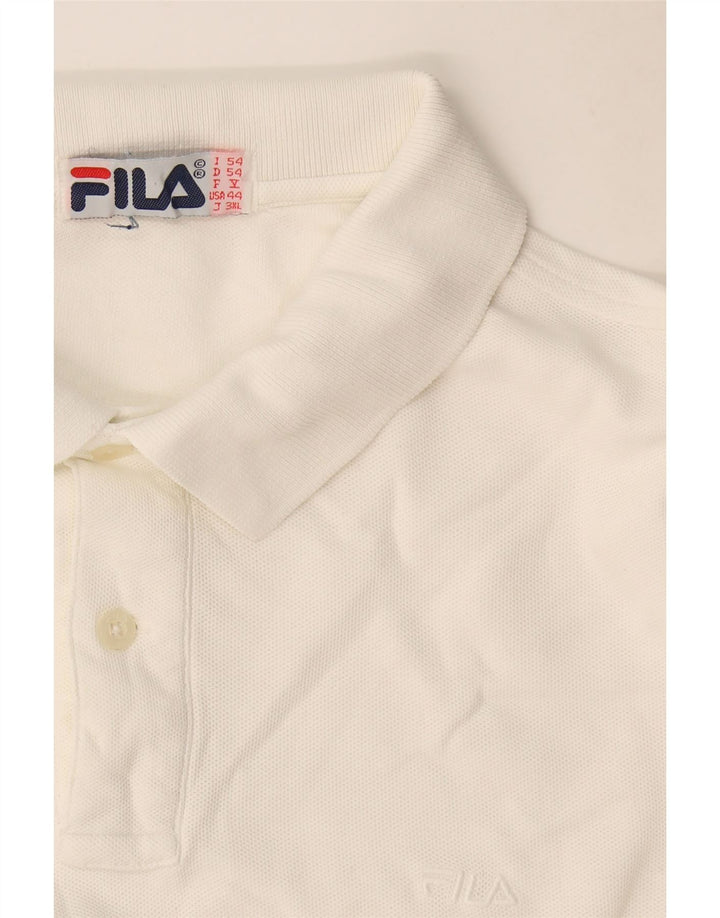 Fila Ανδρικό Πόλο Μπλουζάκι IT 54 XL Λευκό