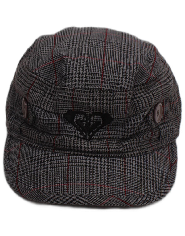 Roxy Womens Newsboy Cap One Size Grey Houndstooth