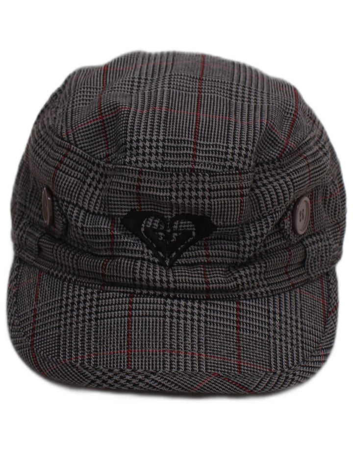 Roxy Womens Newsboy Cap One Size Grey Houndstooth