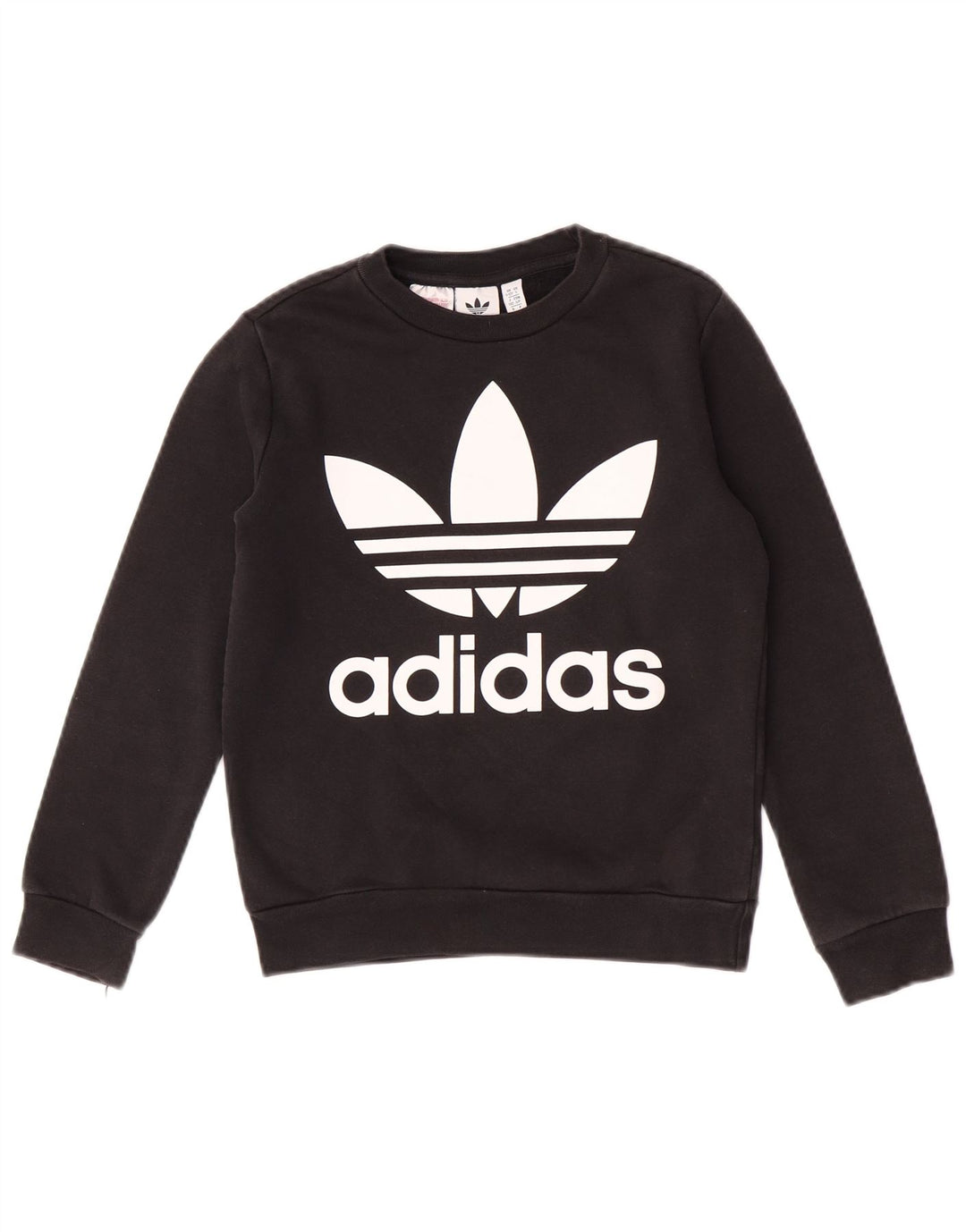 Γραφικό Φούτερ Adidas Boys Jumper 9-10 ετών Μαύρο βαμβακερό