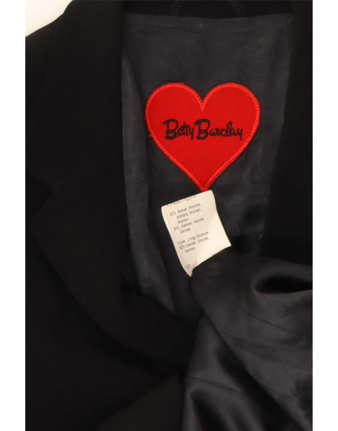 Betty Barclay Γυναικείο σακάκι Longline με 4 κουμπιά UK 12 Medium Black