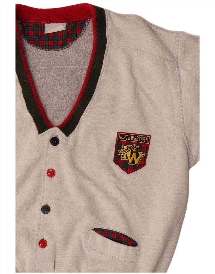 Ανδρικό πουλόβερ γραφικών ζακέτα North Western XL Γκρι