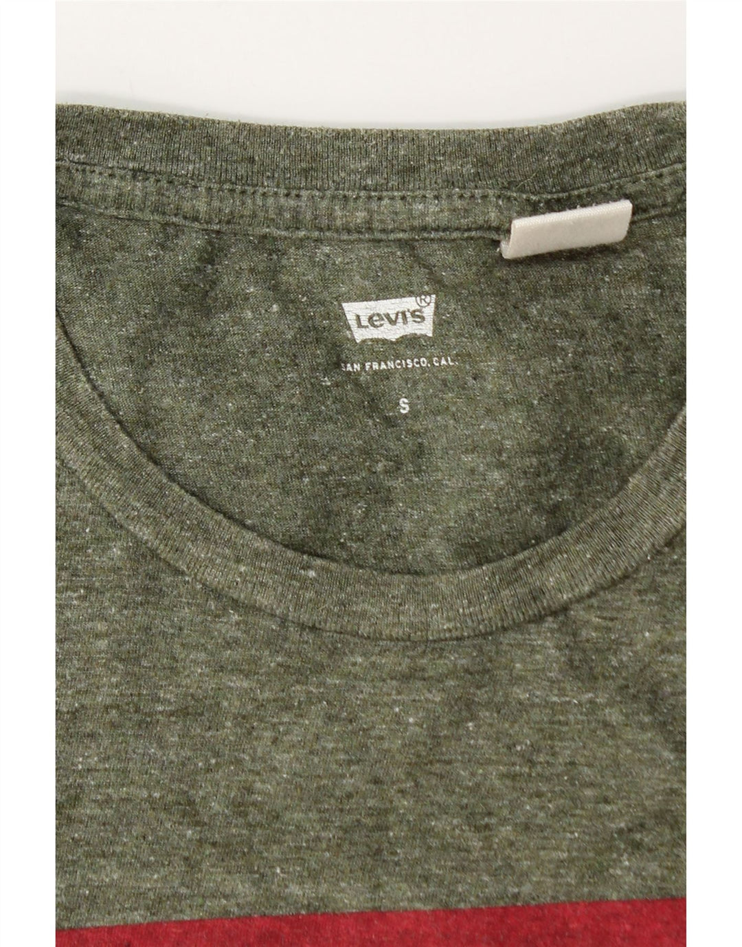 Ανδρικό γραφικό T-Shirt Levi's Top Small Khaki Flecked