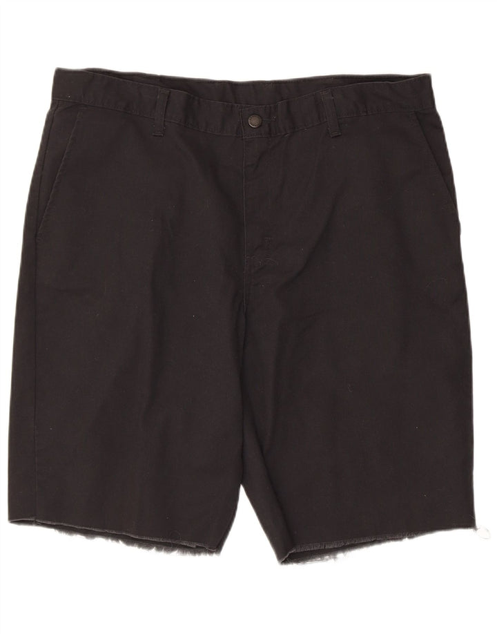 DICKIES Mens Chino Shorts W36 Large Black Polyester