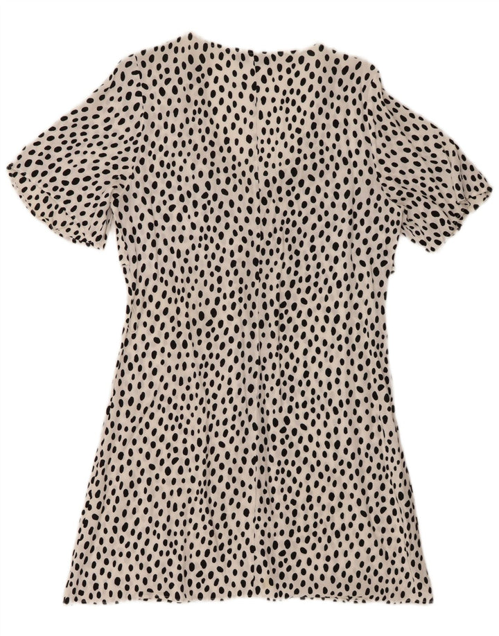 Zara Γυναικείο φόρεμα A-Line UK 10 Small White Flecked
