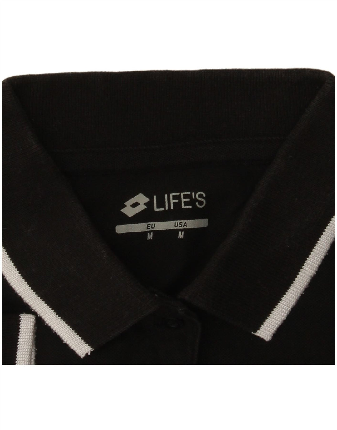 Lotto Γυναικείο Πόλο Μπλουζάκι UK 12 Medium Μαύρο