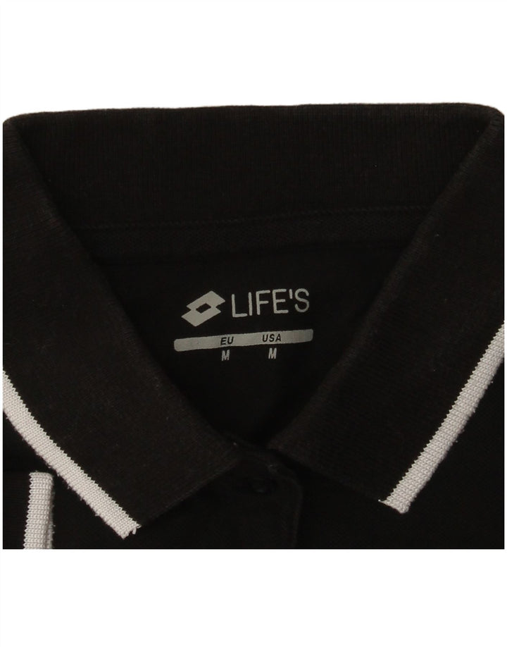 Lotto Γυναικείο Πόλο Μπλουζάκι UK 12 Medium Μαύρο
