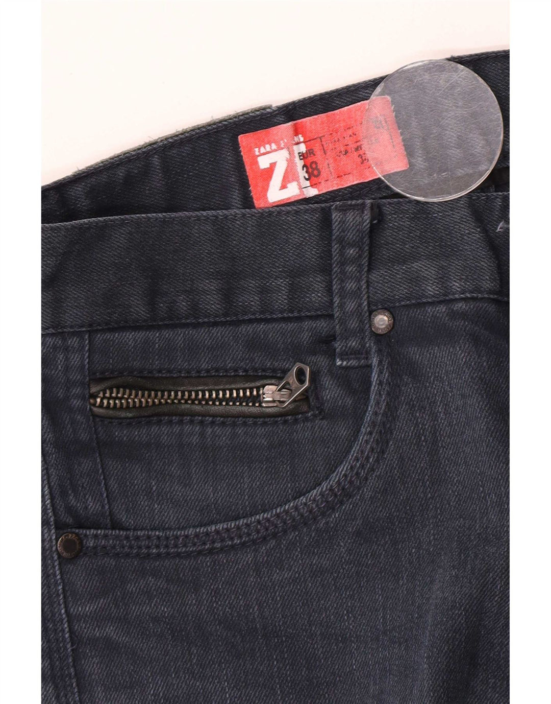 Zara Ανδρικό Slim Jeans EU 38 Small W30 L34 Navy Blue