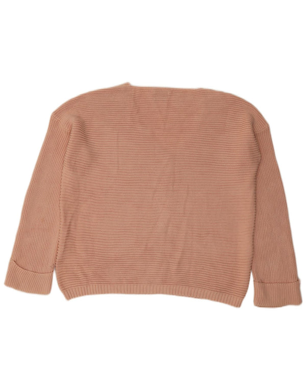 Massimo Dutti Γυναικείο πουλόβερ με λαιμόκοψη με V λαιμόκοψη UK 16 μεγάλο ροζ
