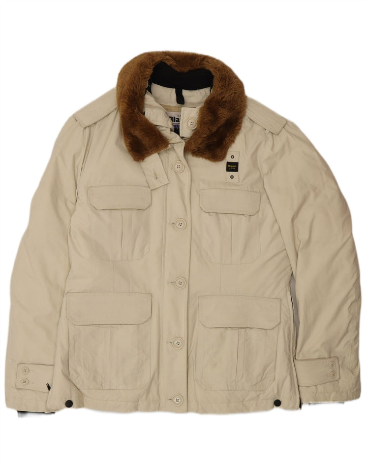 Blauer Γυναικείο Military Jacket UK 18 XL Beige Nylon