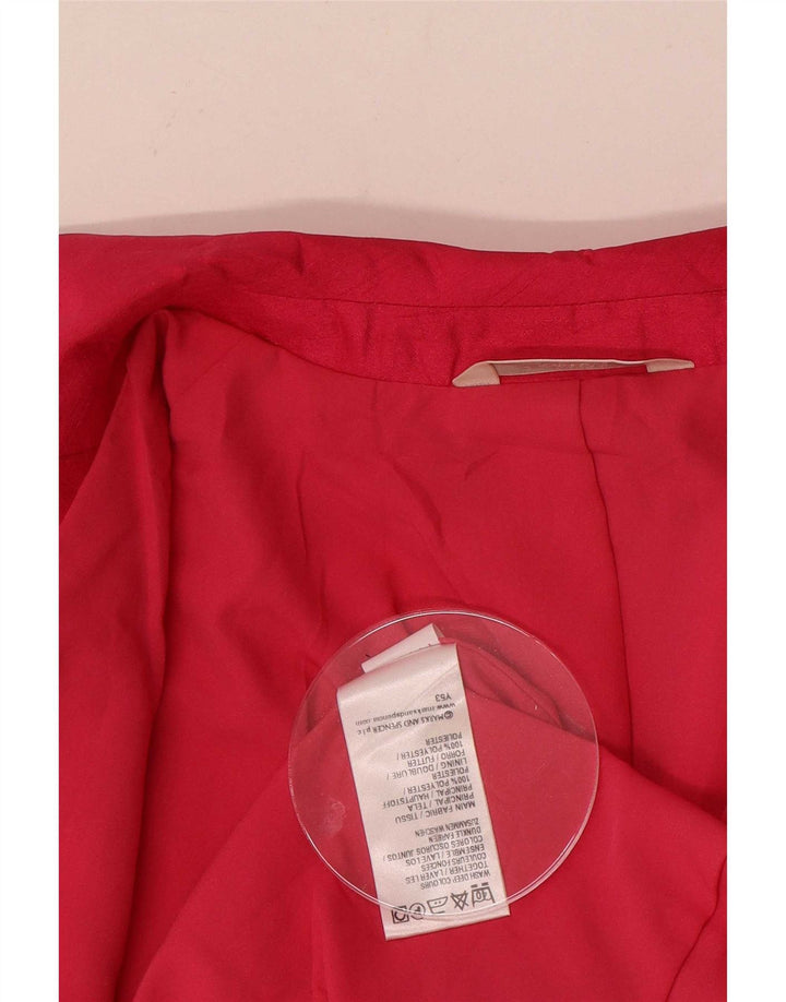 Marks & Spencer Γυναικείο μπουφάν blazer UK 16 μεγάλο ροζ πολυεστέρας