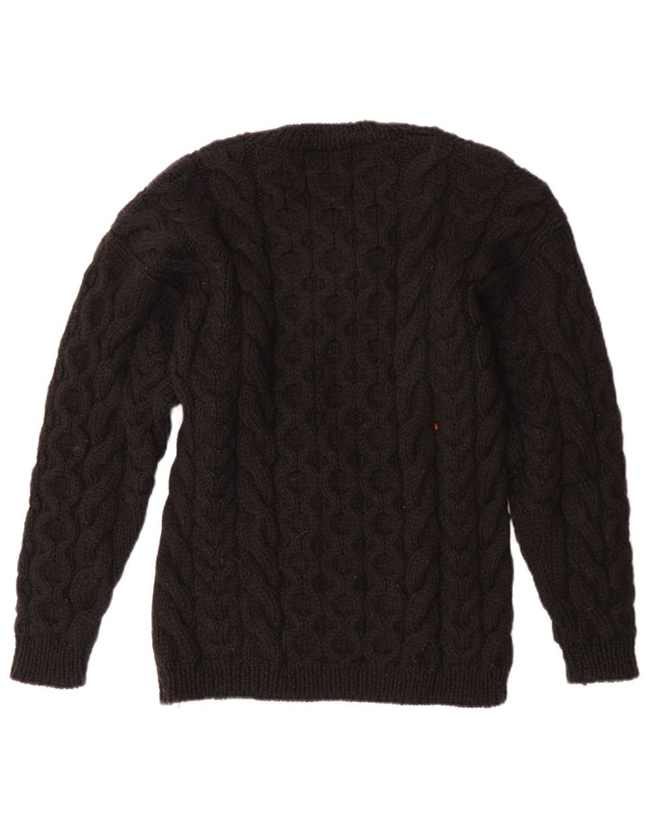 Γυναικείο πουλόβερ με λαιμόκοψη VINTAGE UK 12 Medium Black
