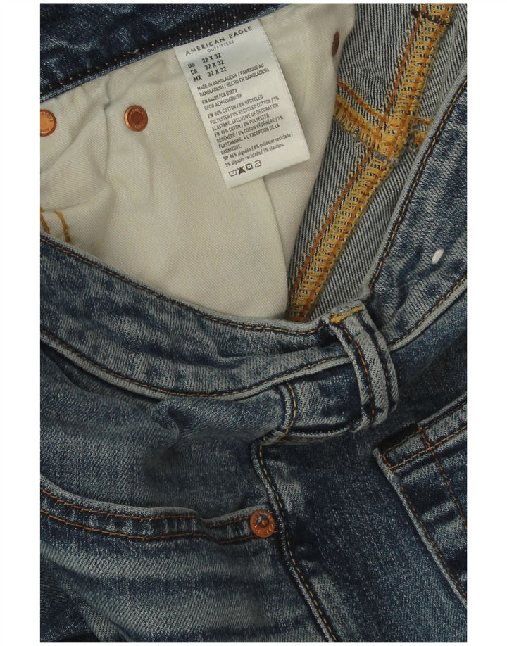 Ανδρικό τζιν American Eagle Airflex Straight W32 L32 Μπλε βαμβακερό