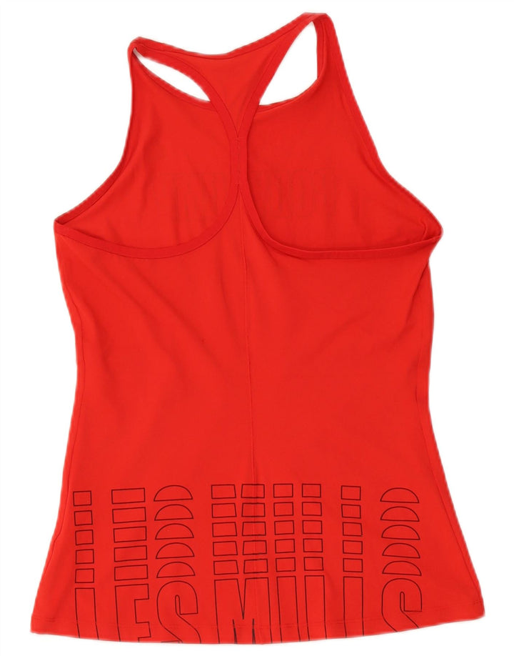 Reebok Γυναικείο Bodypump Graphic Vest Top UK 12/14 Medium Red Polyester