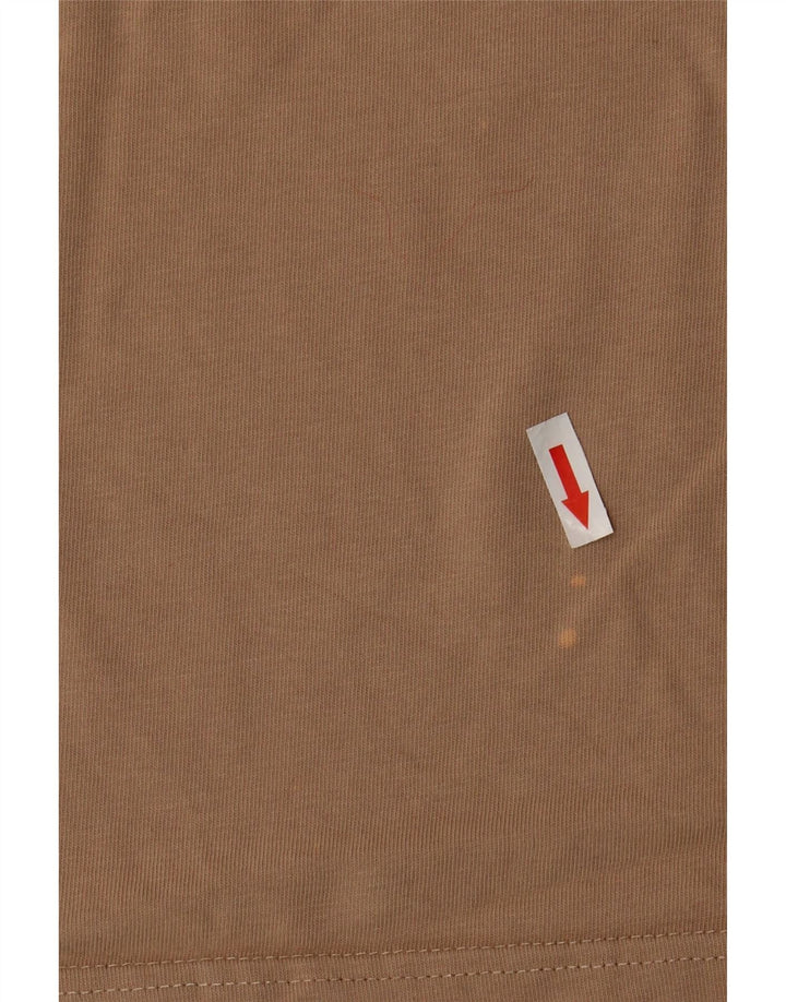 Γυναικείο μπλουζάκι Nike Crop τοπ UK 14 μεσαίο μπεζ βαμβακερό