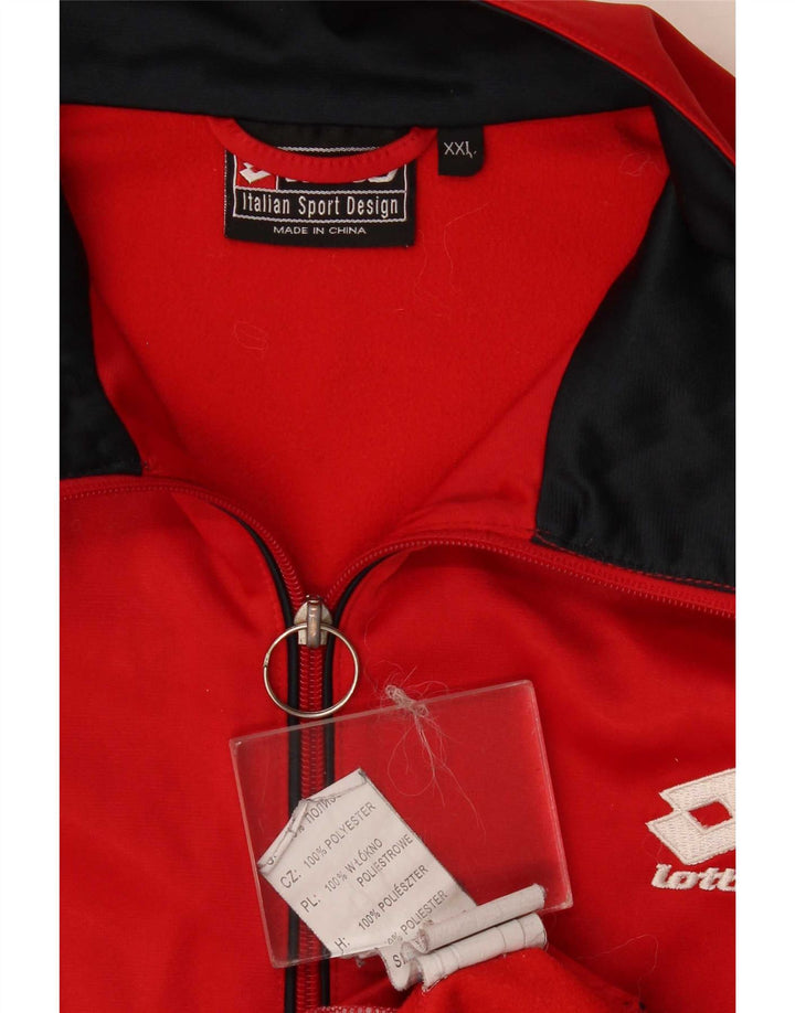 Ανδρική φόρμα Lotto Top Jacket 2XL Red Polyester