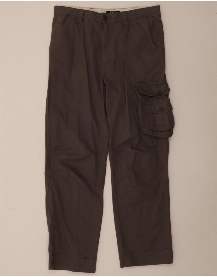Fila Ανδρικό ίσιο παντελόνι Cargo W32 L28 Καφέ Βαμβακερό