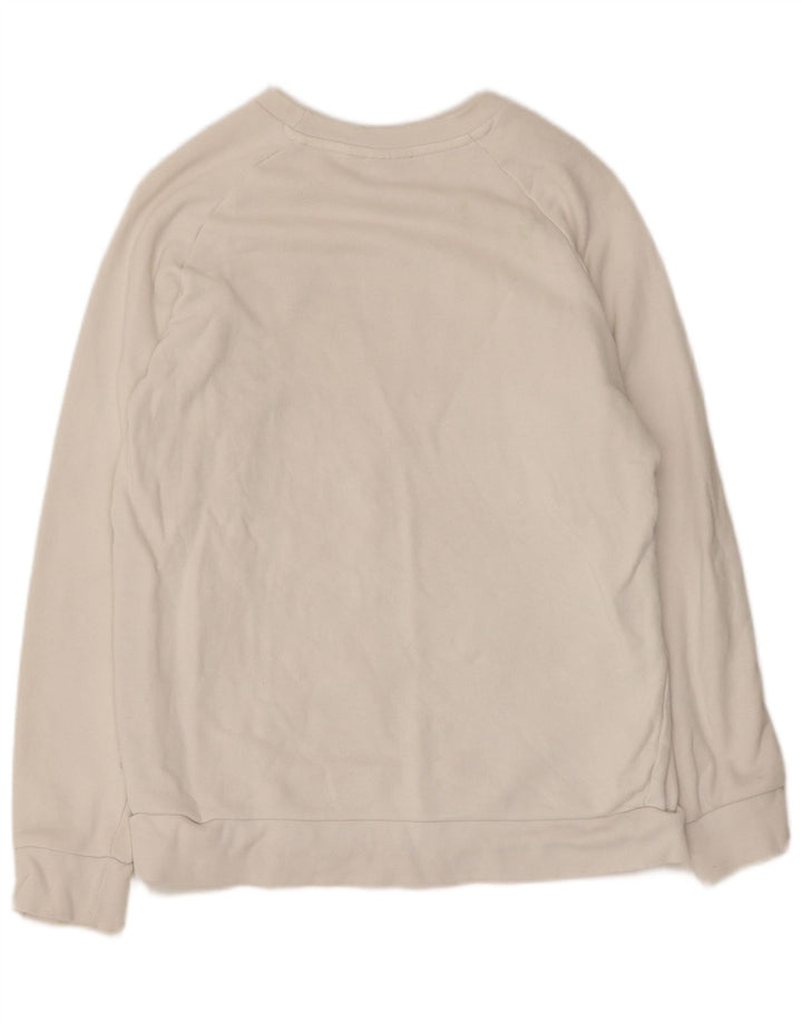 Γυναικείο φούτερ Adidas Oversized Jumper UK 10 Small λευκό βαμβακερό