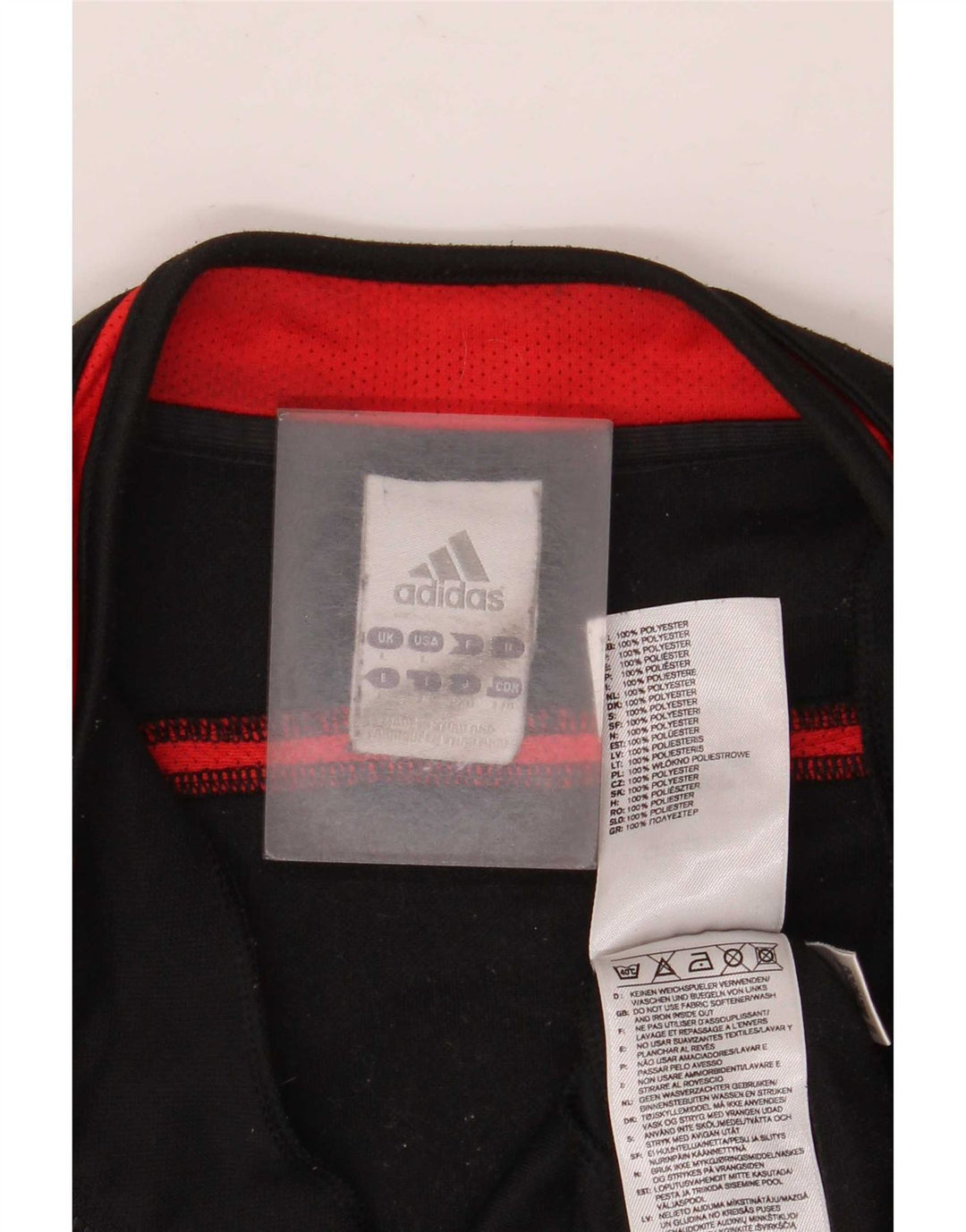 Ανδρική φόρμα πουλόβερ με φερμουάρ Adidas Top Large Black Colourblock