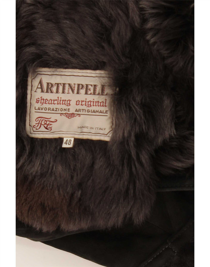 Vintage Γυναικείο Shearling Jacket IT 48 XL Black