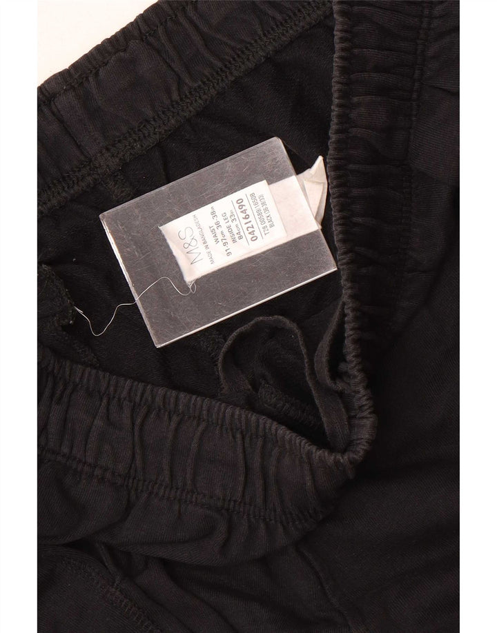 Ανδρική αθλητική φόρμα Marks & Spencer Παντελόνι μεγάλο μαύρο βαμβακερό