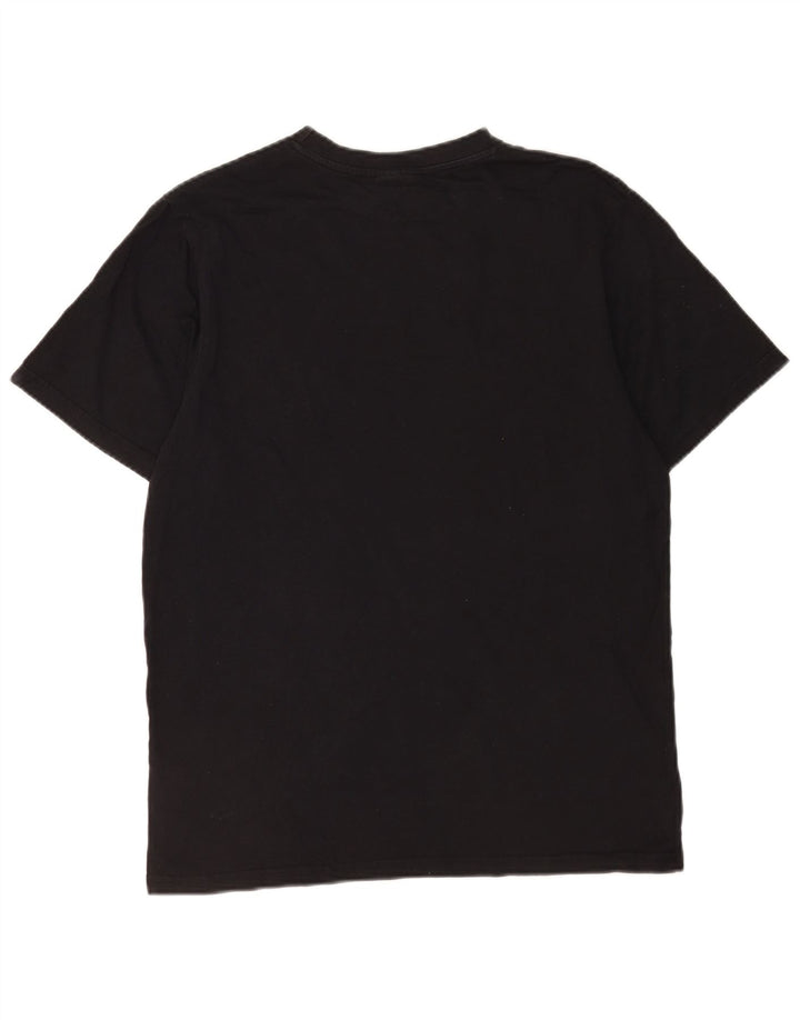 Ανδρικό γραφικό T-Shirt Ellesse Top Μεσαίο μαύρο βαμβακερό