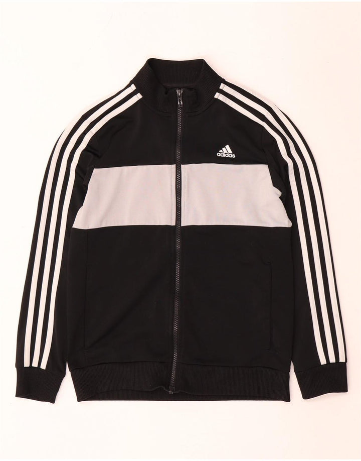Κορυφαία φόρμα Adidas Boys 11-12 ετών Μαύρο Colourblock Polyester