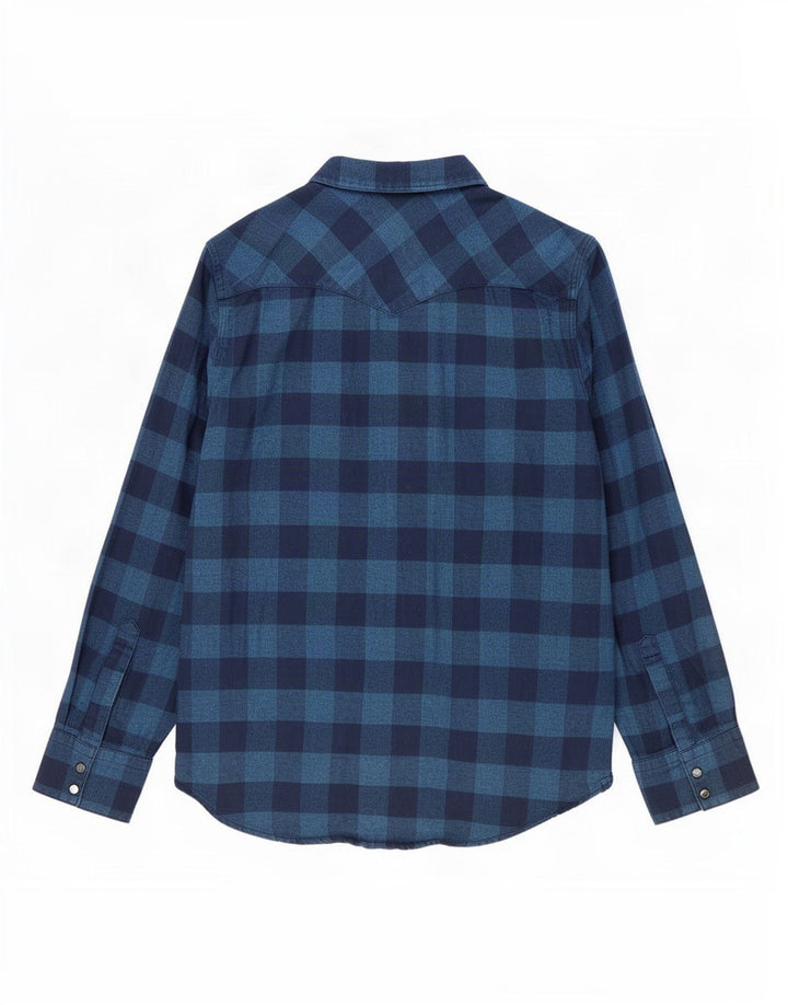 Ανδρικό πουκάμισο Levi's Western Flannel, μεσαίο μπλε ναυτικό, βαμβακερό