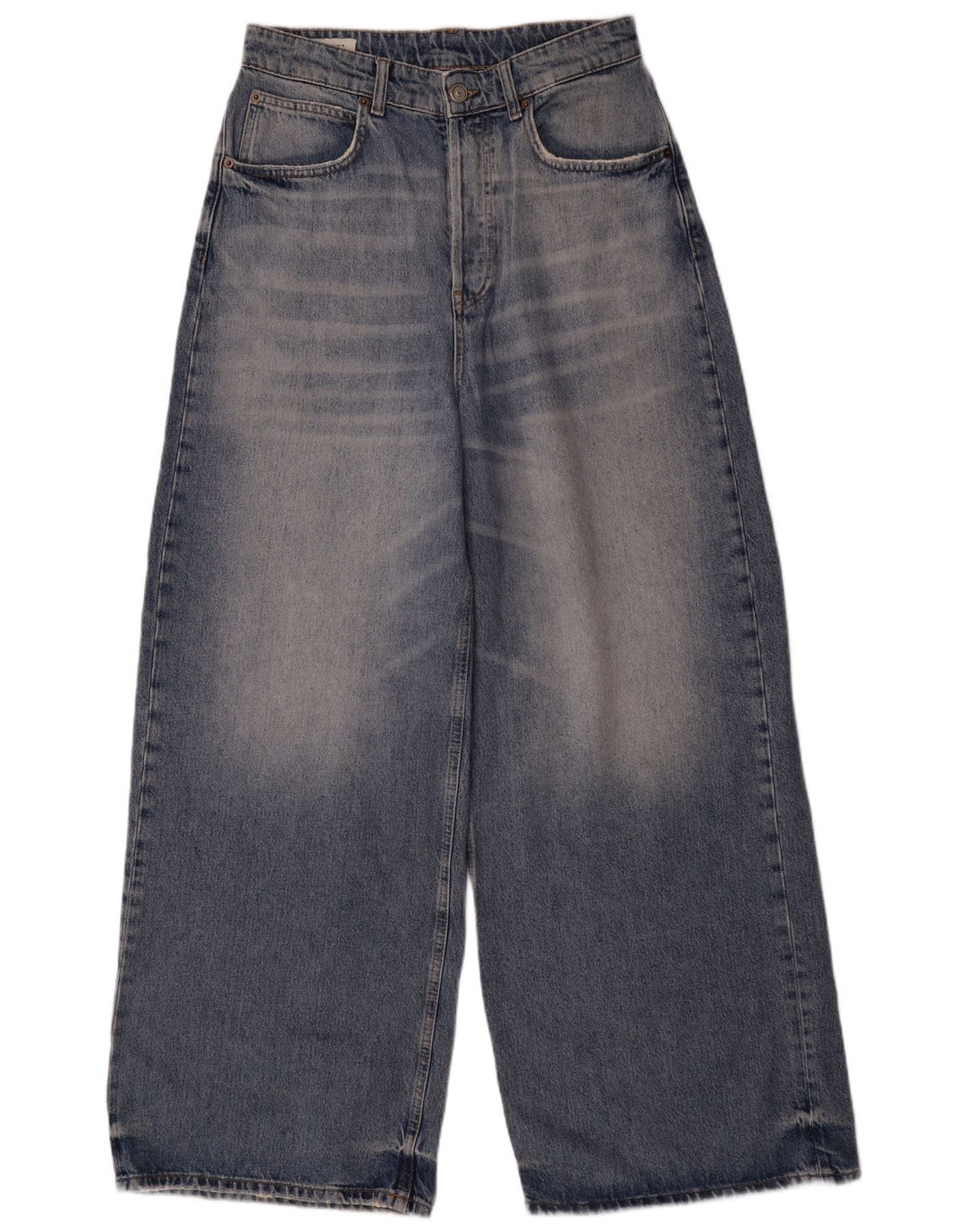 Ανδρικό τζιν φαρδύ μπούτι ZARA EU 38 Small W30 L31 Μπλε βαμβακερό