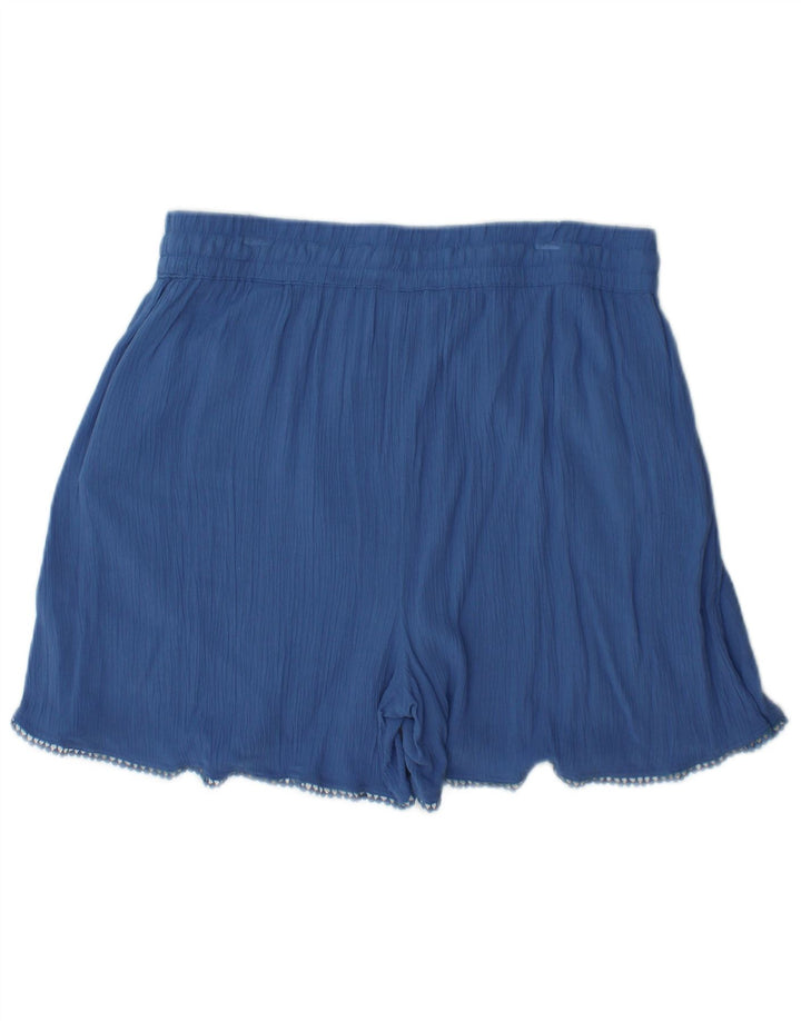 Γυναικείο σορτς Marks & Spencer UK12 Medium W30 Μπλε βισκόζη