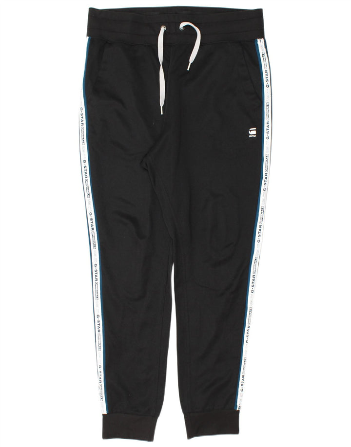G-STAR Ανδρικές φόρμες γραφικές Παντελόνια Joggers Large Black Colourblock