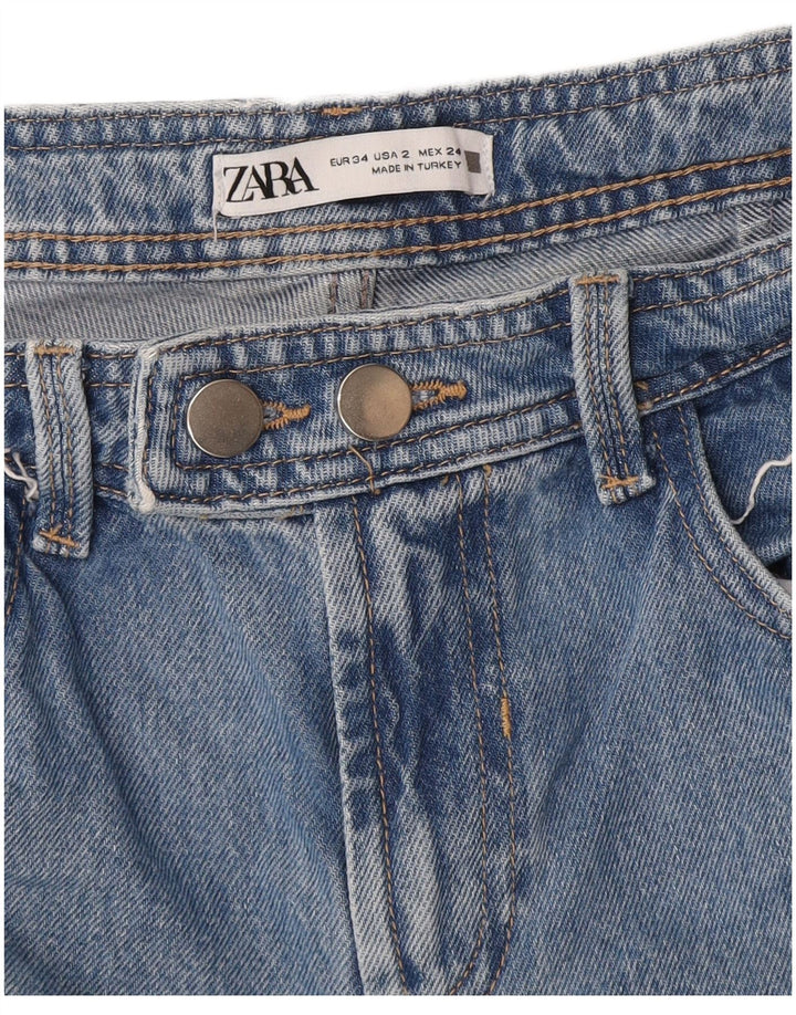 Zara Γυναικείο Τζιν μποτάκι EU 34 2XS W24 L31 Μπλε