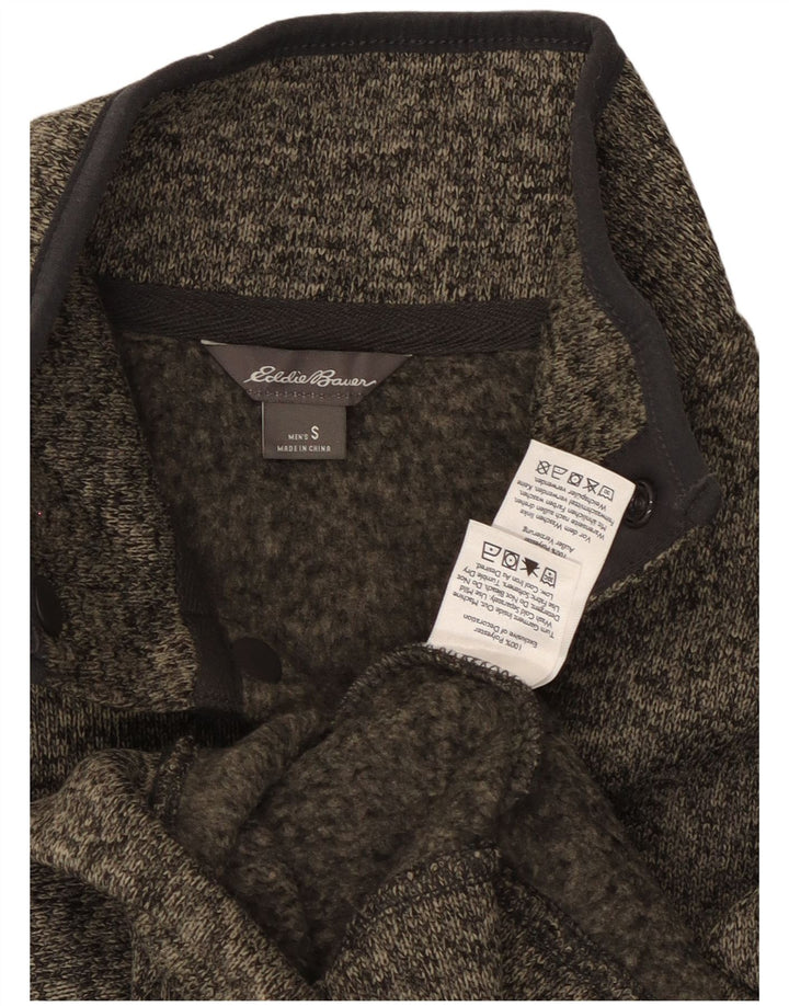 Eddie Bauer Ανδρική μπλούζα με λαιμόκοψη με κουμπιά πουκάμισο από μικρού γκρι πολυεστέρα