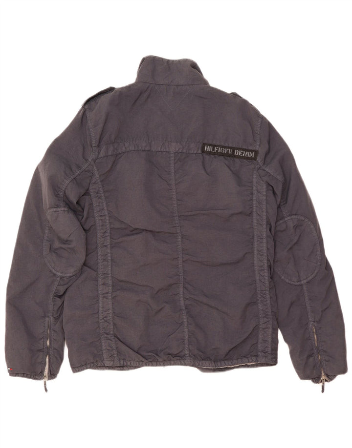 Ανδρικό στρατιωτικό μπουφάν TOMMY HILFIGER UK 38 Medium Navy Blue Nylon