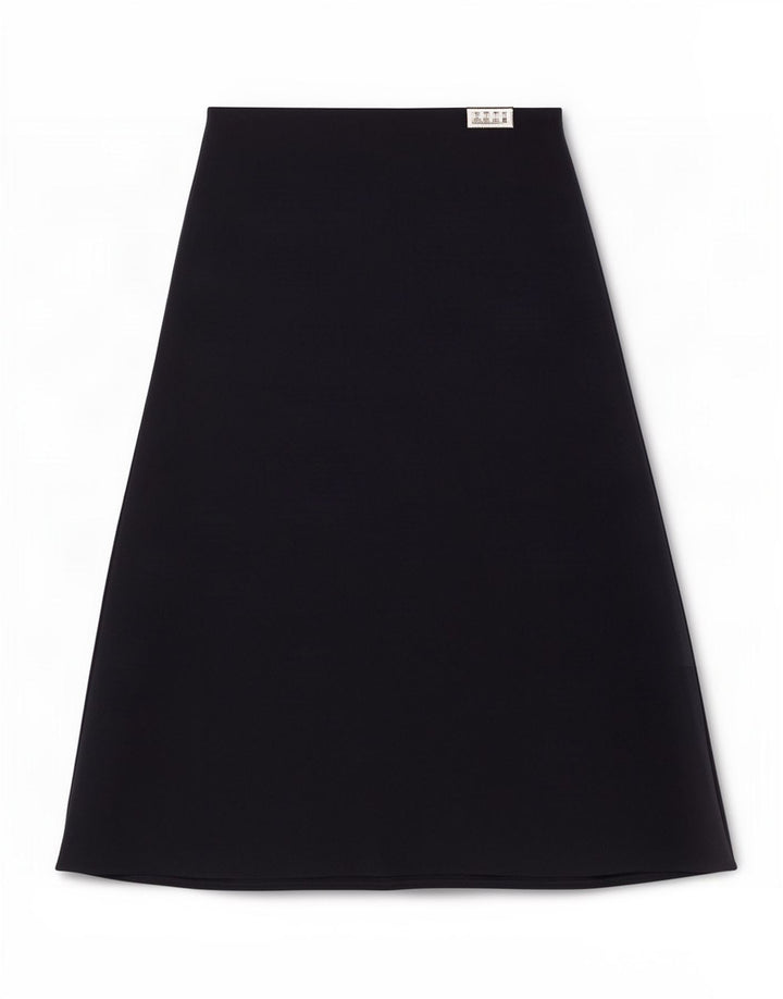 Marks & Spencer Γυναικεία Midi Φούστα UK 12 Medium W33 Navy Blue Polyester