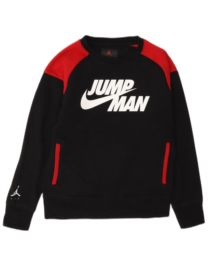 Jordan Boys Graphic Φούτερ Jumper 10-11 ετών Medium Black Colourblock